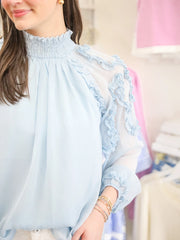 Fiona Blue Blouse