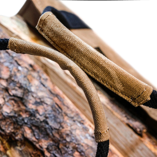 Waxed Canvas Firewood Tote