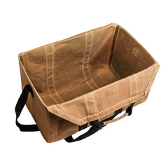 Waxed Canvas Firewood Tote