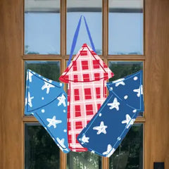 Patriotic Fireworks Door Hanger