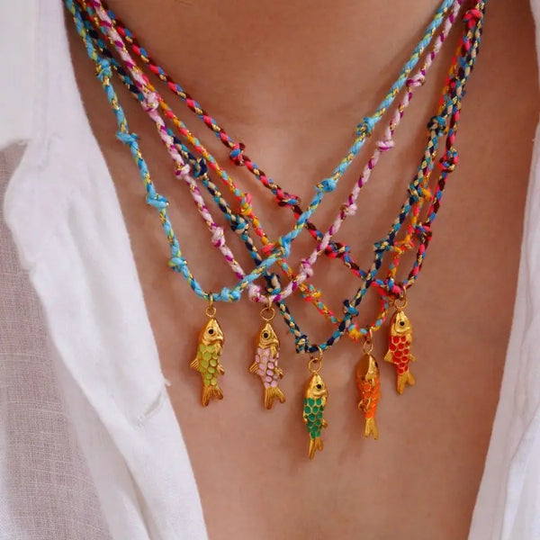Capri Fishy Necklaces - 5 Colors
