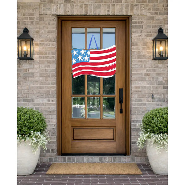 Waving Flag Door Hanger