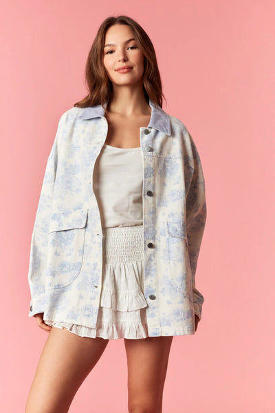 Rebecca Floral Denim Jacket