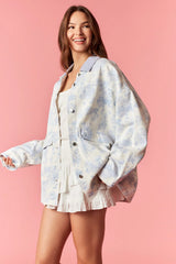 Rebecca Floral Denim Jacket