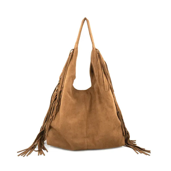 Sahara Fringe Hobo Purse