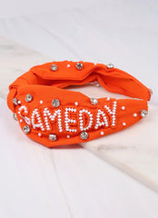 Orange and White Game Day Headband
