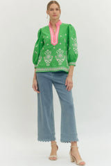 Spring in Palm Beach Blouse