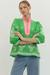 Spring in Palm Beach Blouse