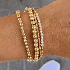 enewton gold bliss pearl 3mm bracelet