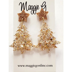 Christmas Tree Earrings - 4 Colors