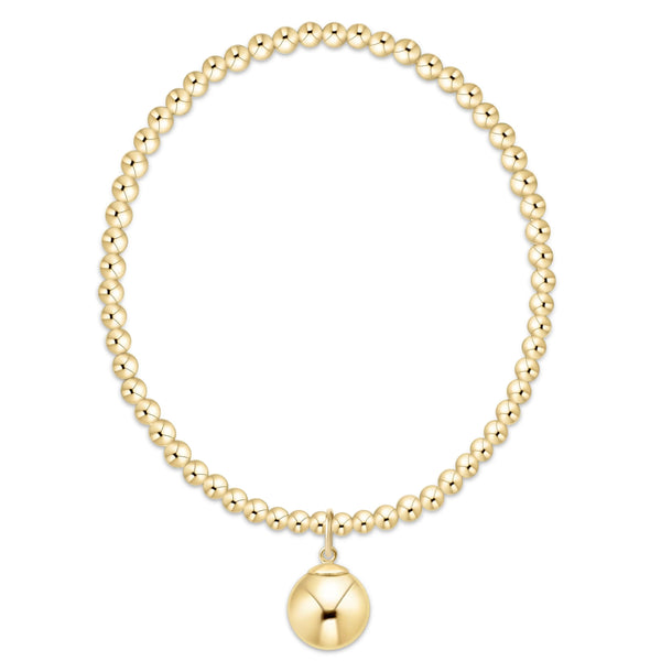 enewton classic gold 3mm bracelet - classic gold 10mm charm