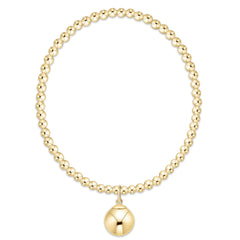 enewton classic gold 3mm bracelet - classic gold 10mm charm