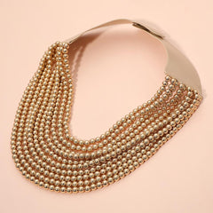 Ginny Gold Beaded Necklace