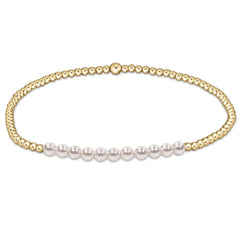 enewton gold bliss pearl 3mm bracelet