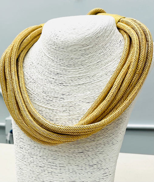 Slub - 8 Strand Necklace-Many Colors