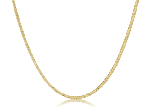 enewton choker herringbone chain - gold
