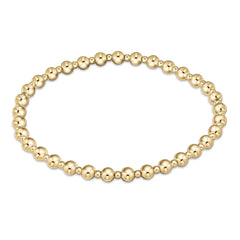 enewton - Classic Grateful Pattern 4mm Gold-Filled Bracelet