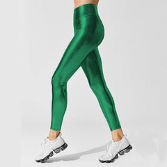 Mardi Gras Adult Metallic Leggings - Green