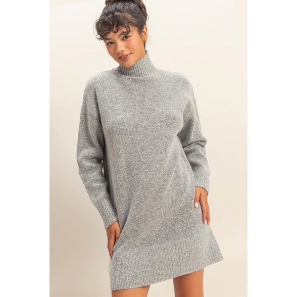 Classic Turtleneck Sweater Dress