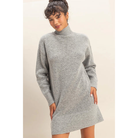 Classic Turtleneck Sweater Dress