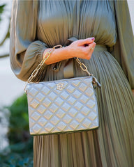 Ariana Crossbody Purse - Black Pearl