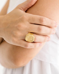 Handcast Ring - Rectangle