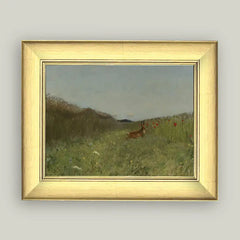 Hare in the Grain Framed Antique Art