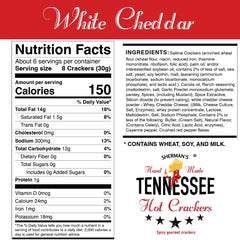 Sherman's Tennessee Hot Crackers, White Cheddar Flavor
