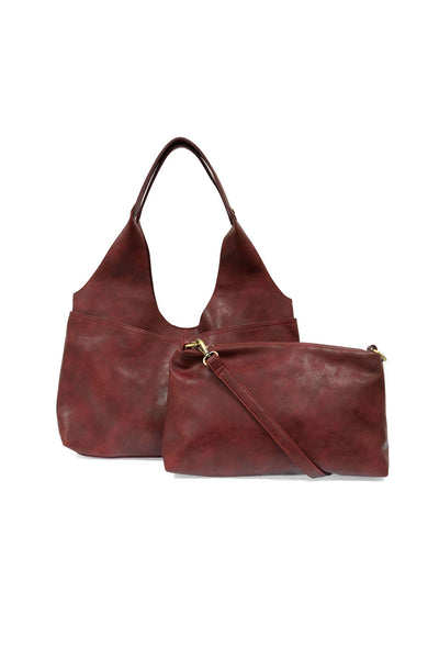 Val 4-Pocket Hobo Bag with Removable Crossbody - 2 Colors