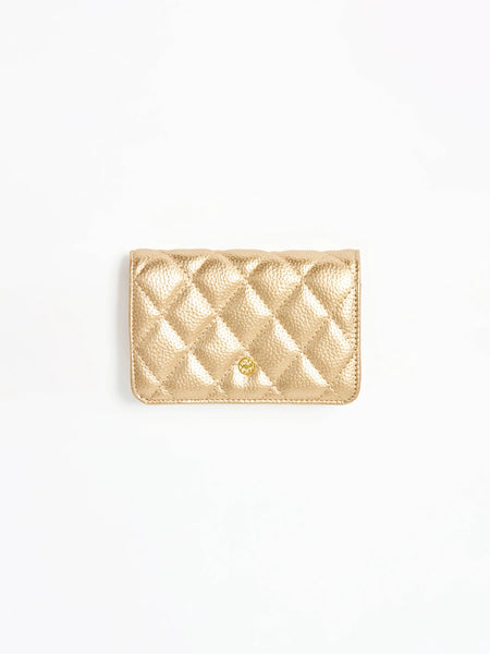 Mary Square Essential Quilted Wallet - 3 Colors