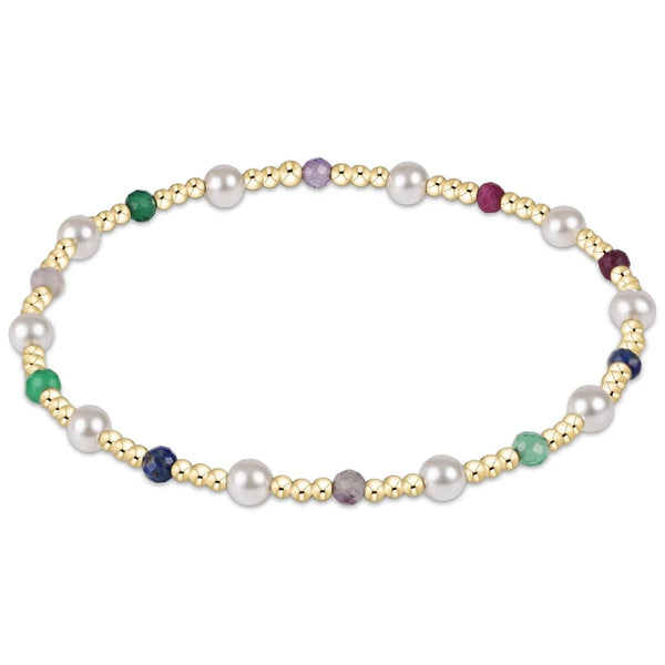 enewton design : Pearl Sincerity Pattern Bead Bracelet 6.25" - 4mm Hot Mess