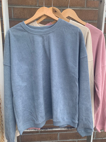 Connie Ribbed Sweatshirt - 3 Colors