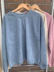 Connie Ribbed Sweatshirt - 3 Colors
