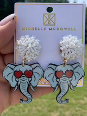 Elephant Love Earrings