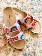 Granny Square Crocheted Sandals