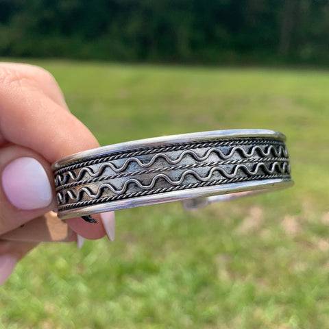 Metal Cuff Bracelets - Silver and Gold