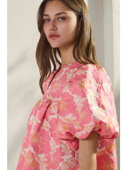 Remi Jacquard Babydoll Top