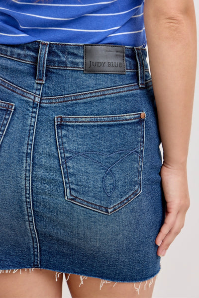 Judy Blue High Waisted Rigid Magic Skirt