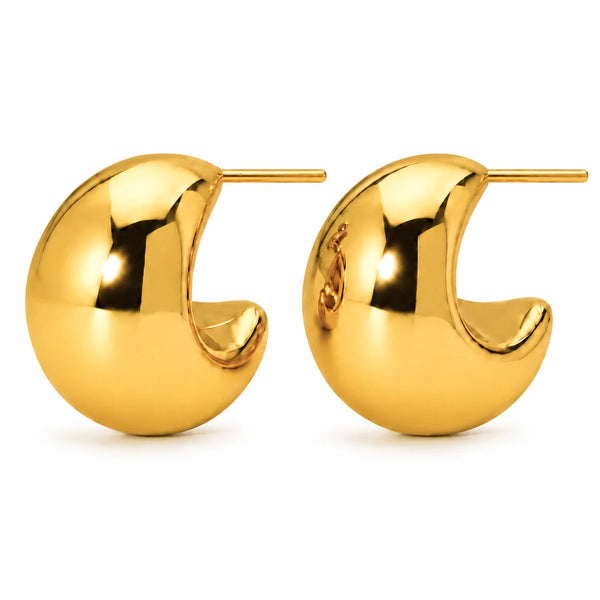 Ellie Vail Kane Dome Half Hoop Earring