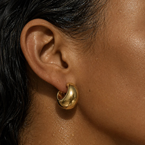 Ellie Vail Kane Dome Half Hoop Earring