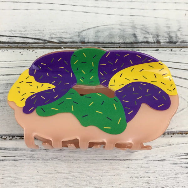 King Cake Hair Clip