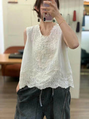 Bohemian Fields Lace Tank Top
