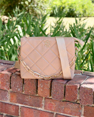 Ariana Crossbody Purse - Quilted Latte