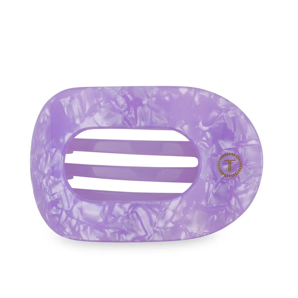 Teletie Flat Round Hair Clip | 3 Sizes | Lavender Mist
