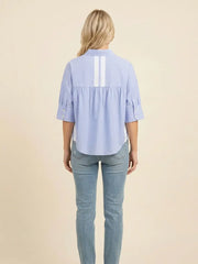 Lawn Stripe Buttondown - Blue