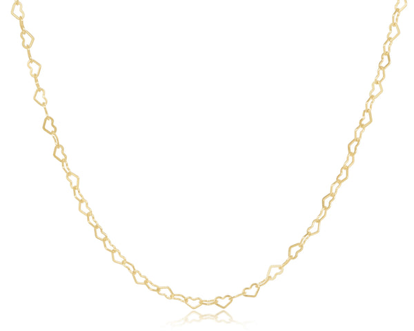 enewton choker love chain - gold