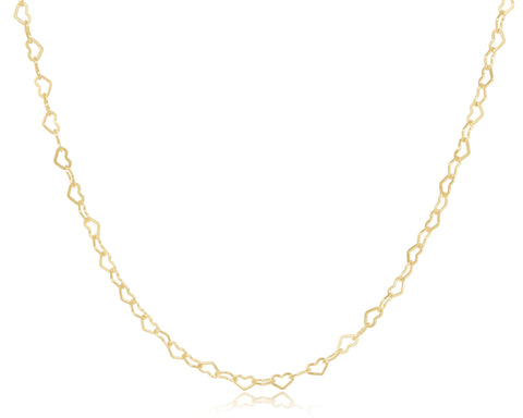 enewton choker love chain - gold