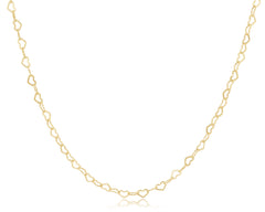 enewton choker love chain - gold