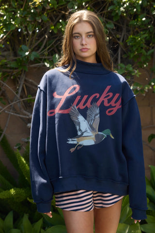 Lucky Duck + Mallard Reversible Sweatshirt
