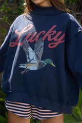 Lucky Duck + Mallard Reversible Sweatshirt
